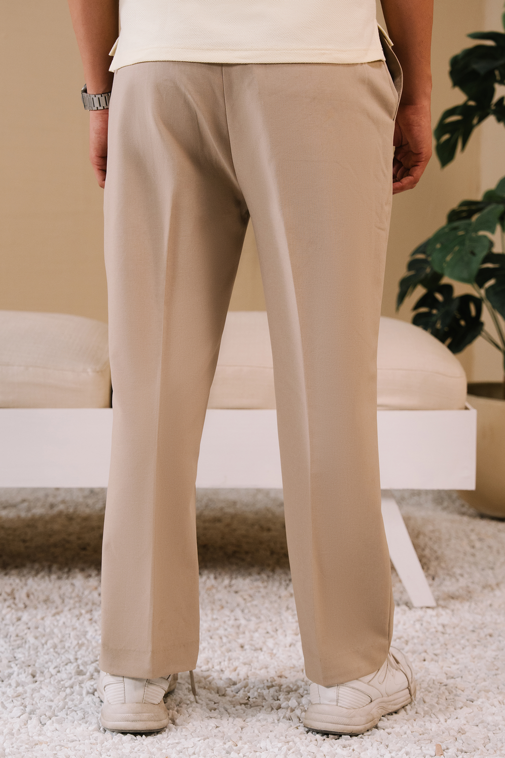 Pleated Dress Pants – Stone