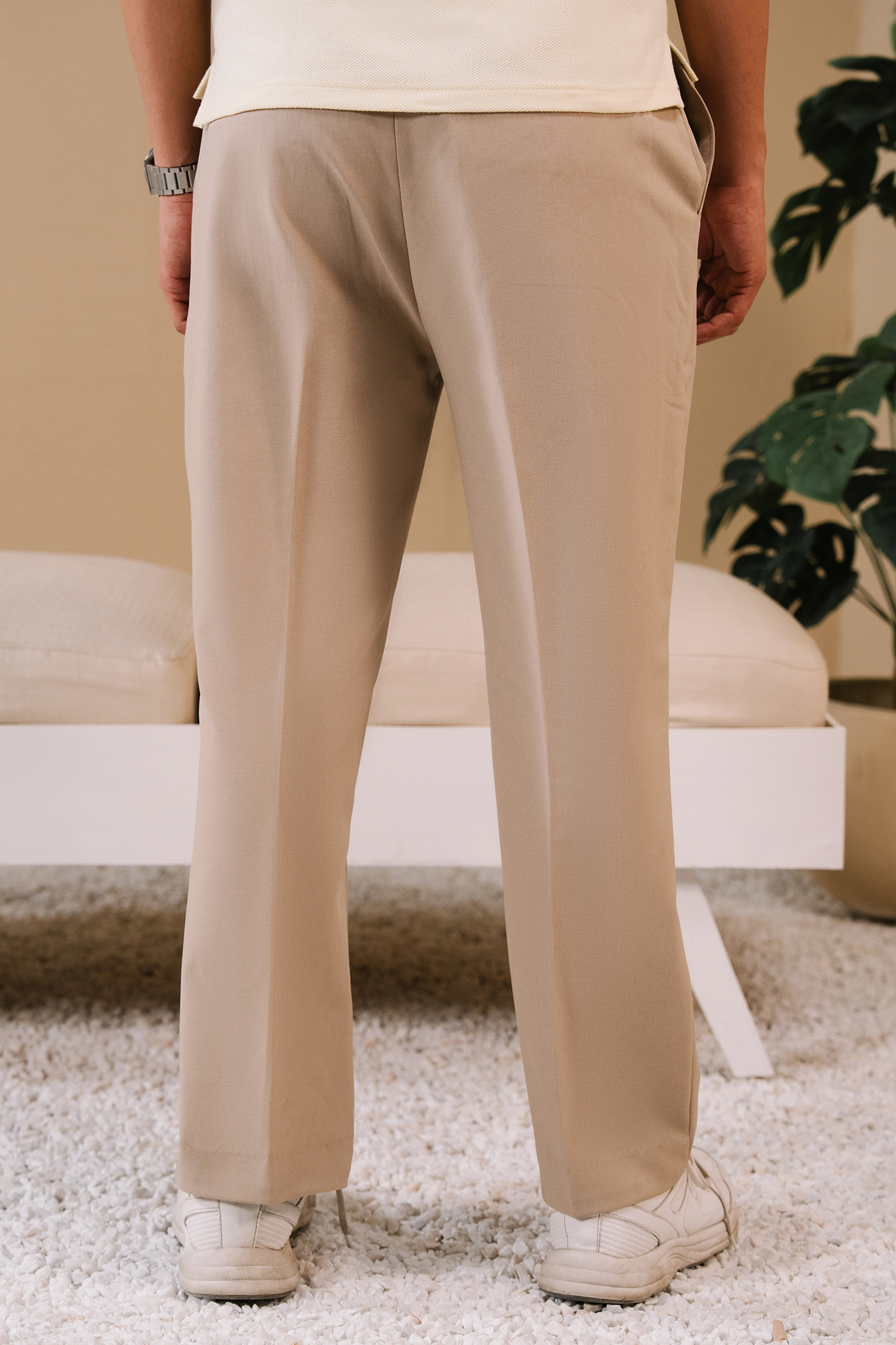 Pleated Dress Pants – Stone