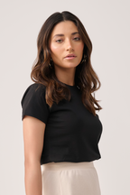 Crew Neck Tee- Black