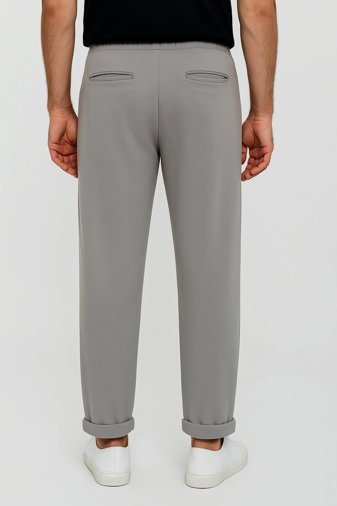 Straight Fit Jogger Trousers – Charcoal Secondary image