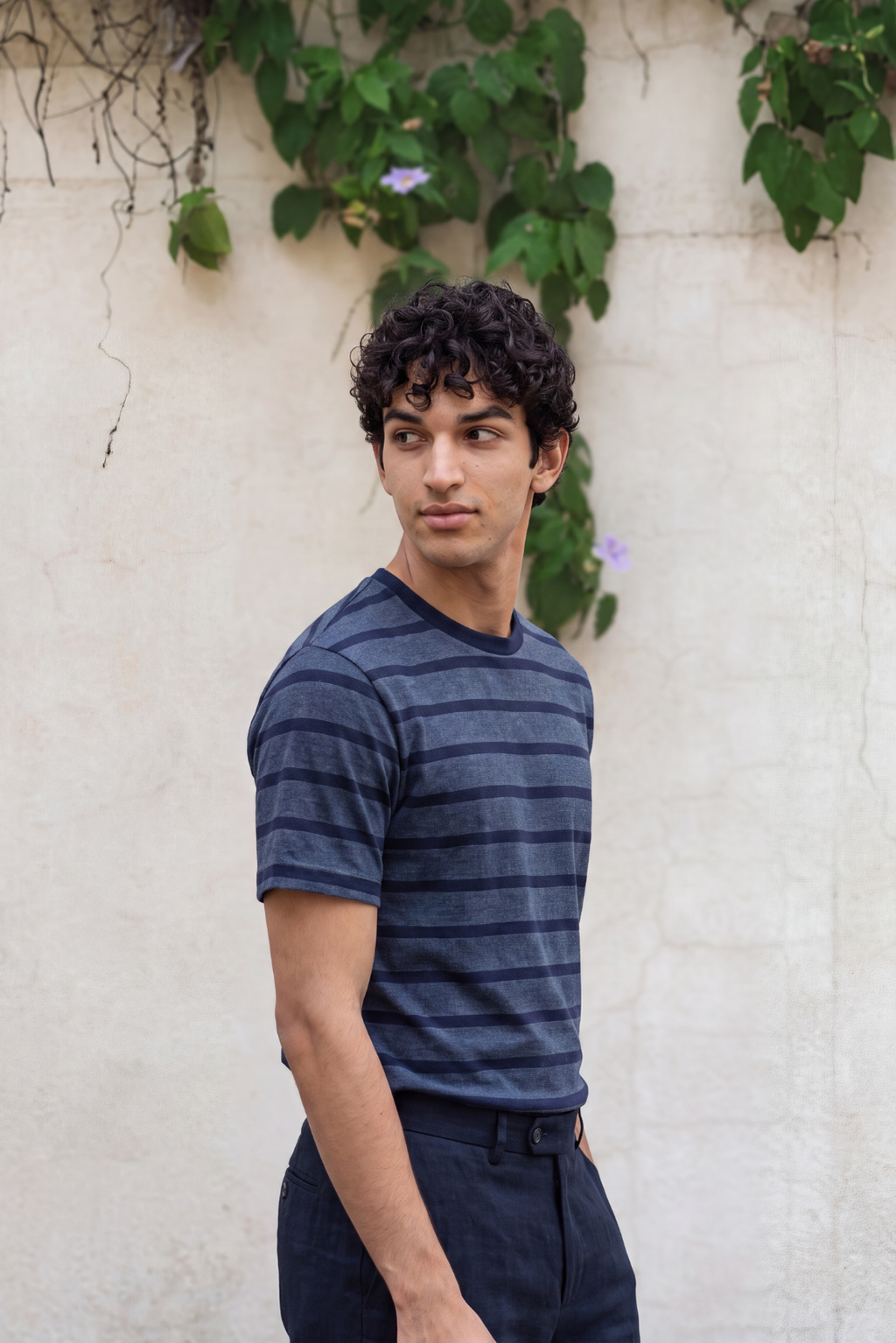 Navy Stripe Tee