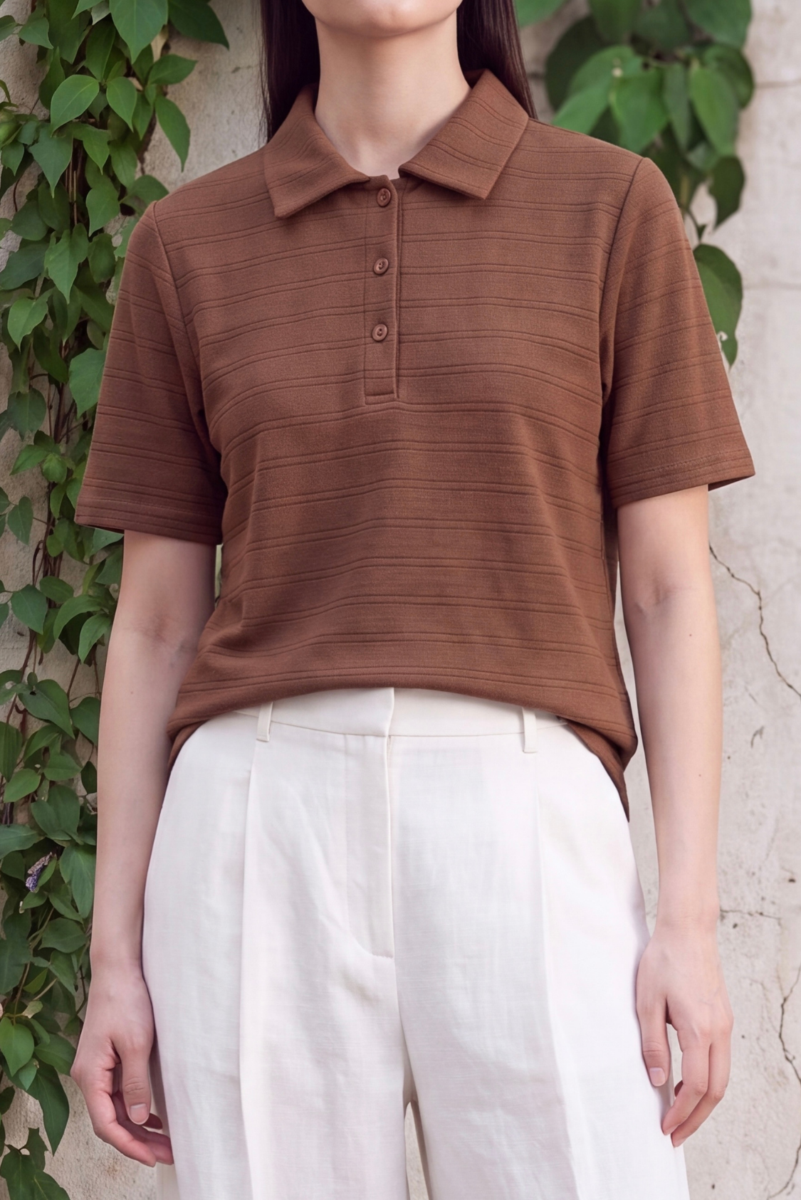Pique baby Polo - Brown Secondary image