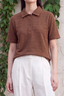 Pique baby Polo - Brown
