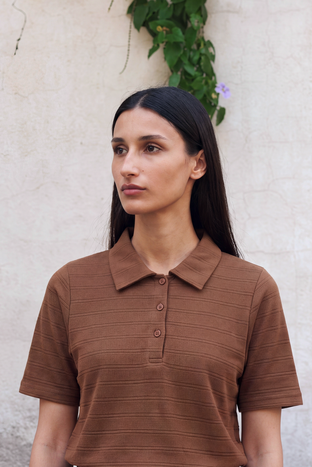 Pique baby Polo - Brown