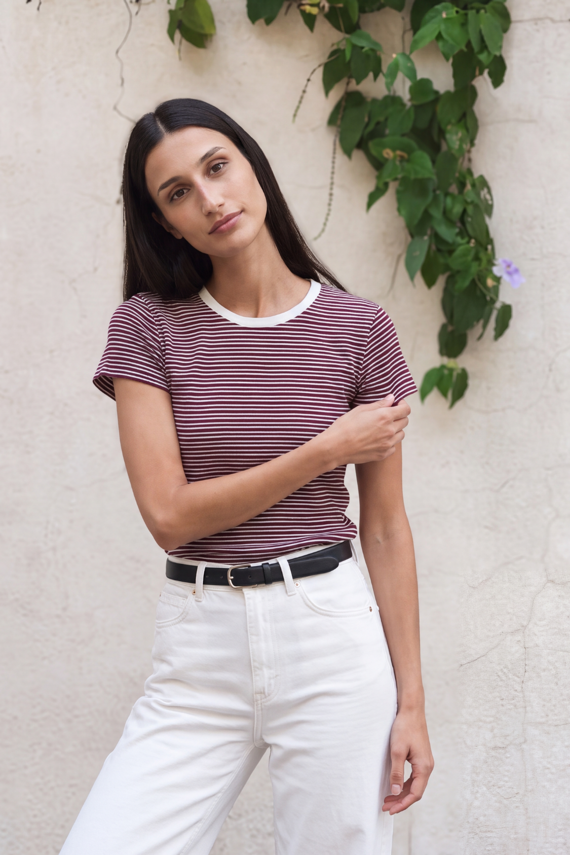Barcode Striped Tee Secondary image
