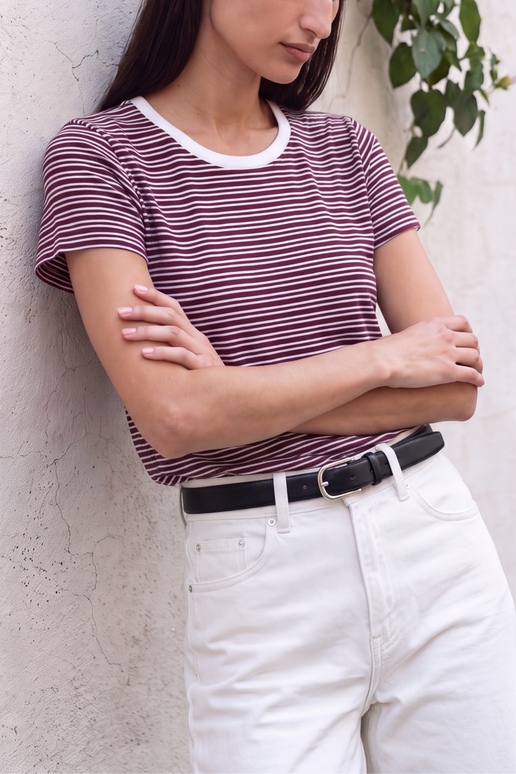 Barcode Striped Tee