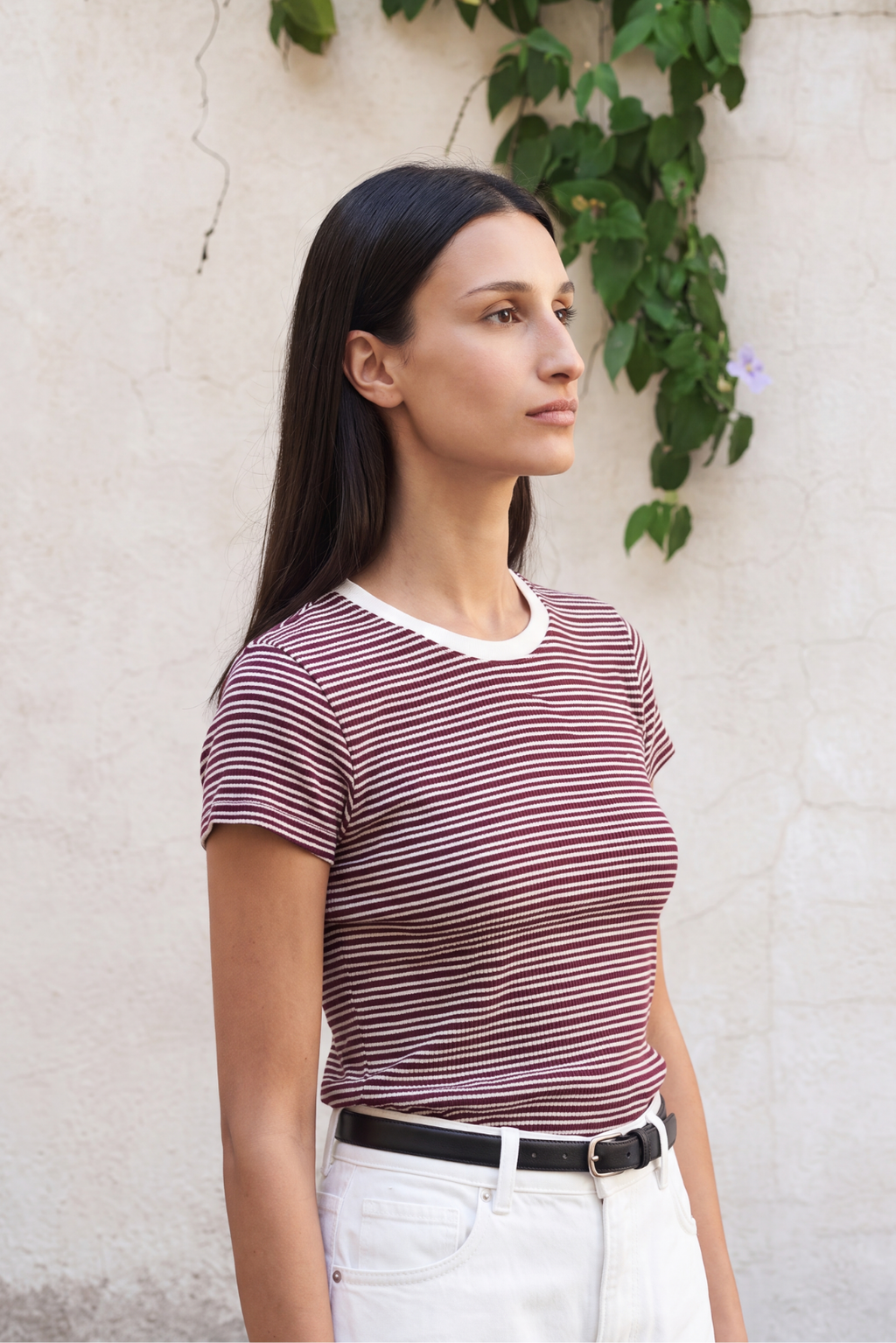 Barcode Striped Tee