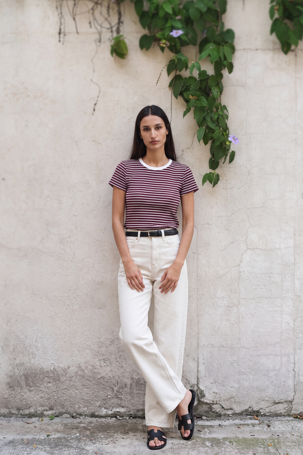 Barcode Striped Tee