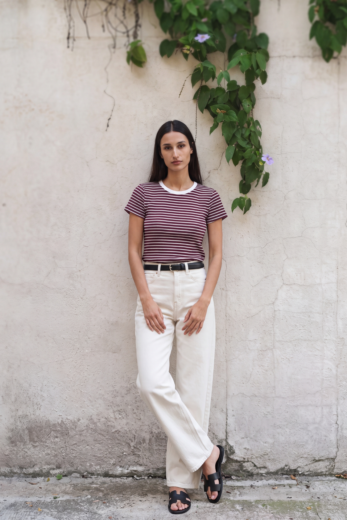 Barcode Striped Tee