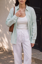 Cotton Candy Shirt - Pastel Green