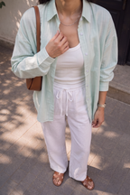 Cotton Candy Shirt - Pastel Green