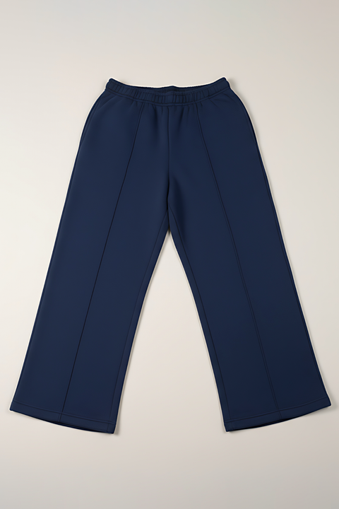 Everyday Wide Leg Sweatpants - Navy Blue