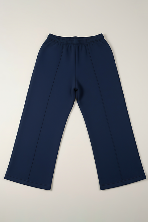 Everyday Wide Leg Sweatpants - Navy Blue