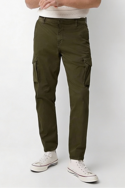 Stretch Cargo Pants – Olive