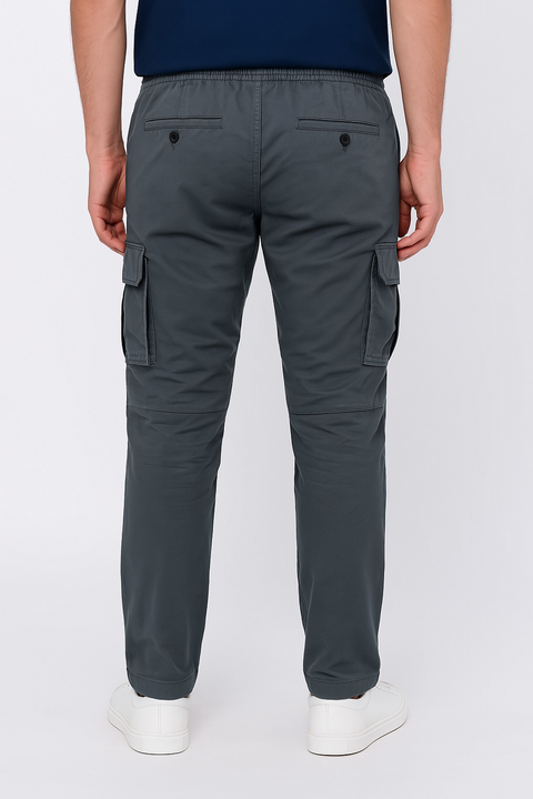 Stretch Cargo Pants - Grey