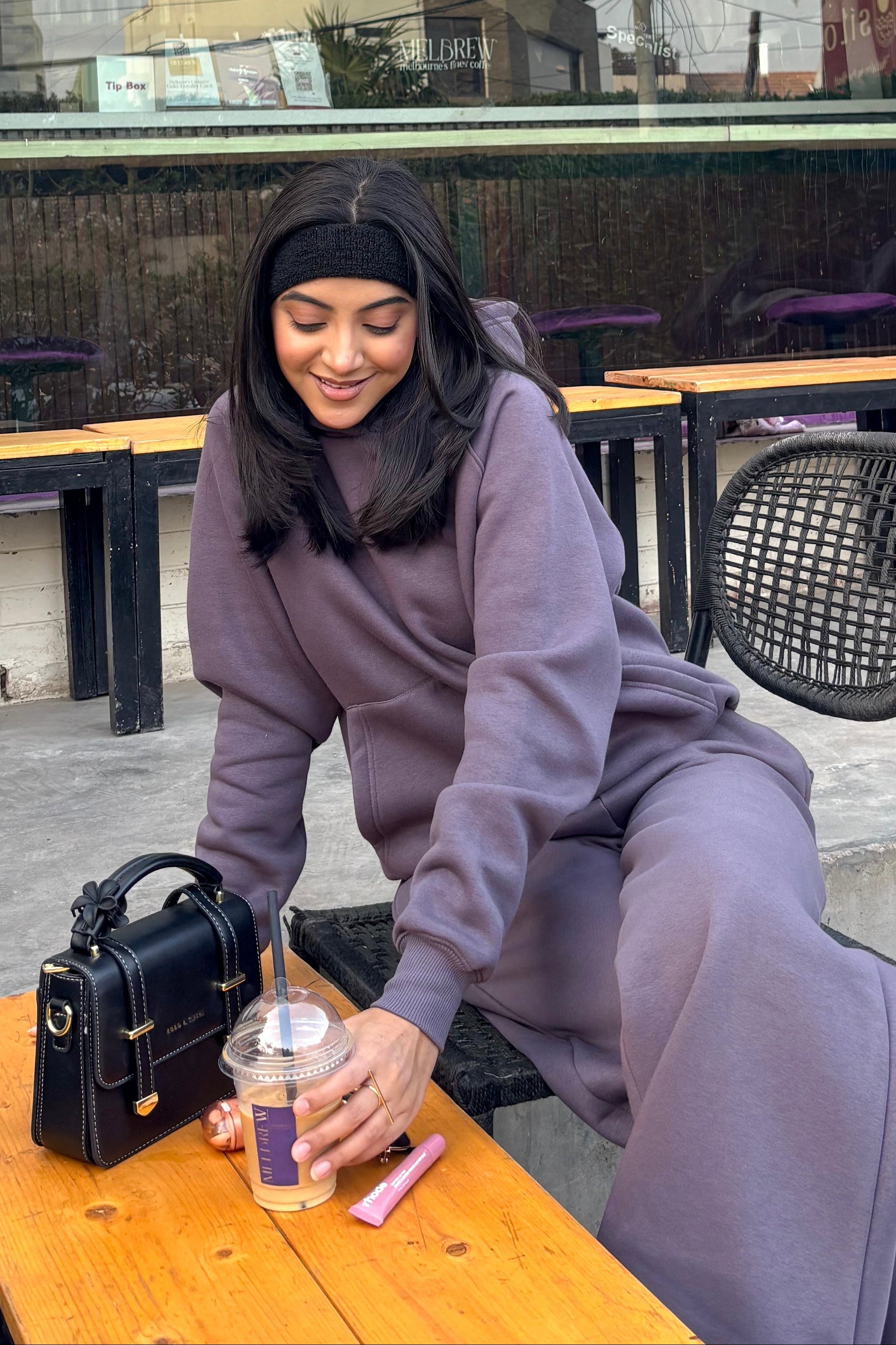 Everyday Hoodie Set - Ash Plum