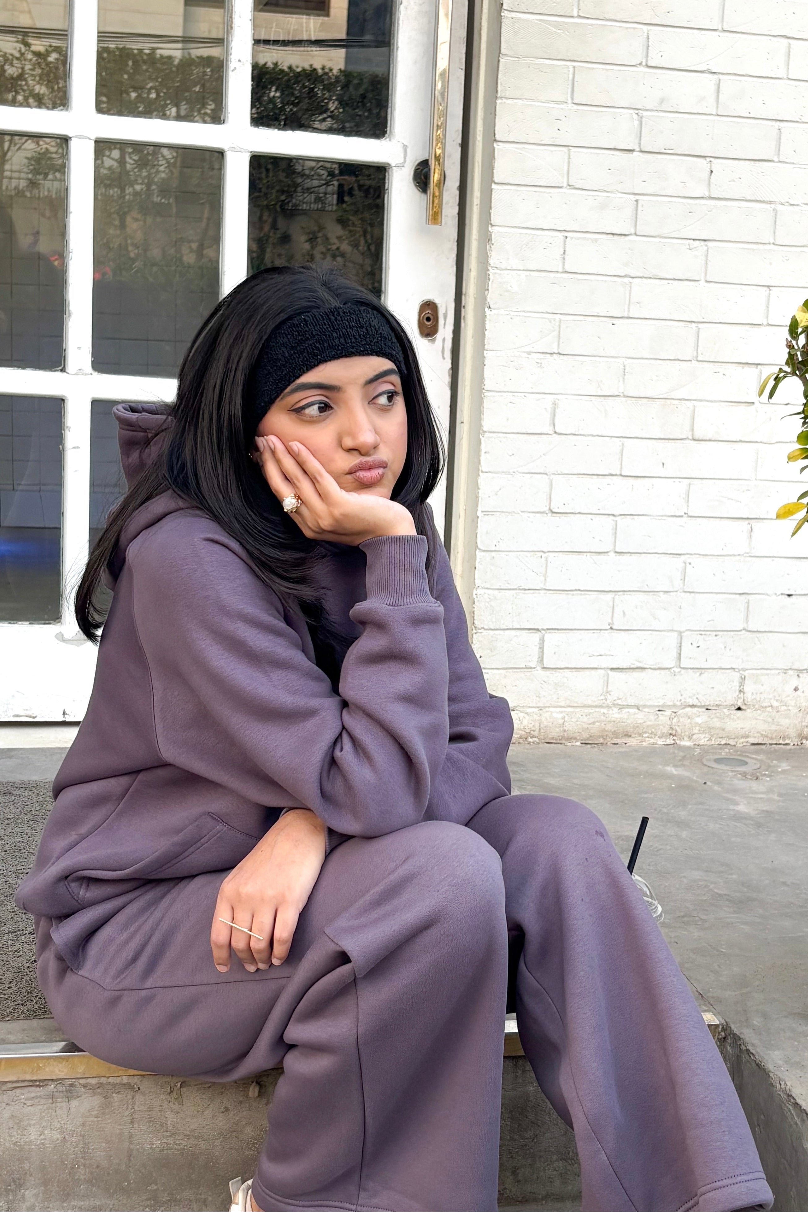 Everyday Hoodie Set - Ash Plum