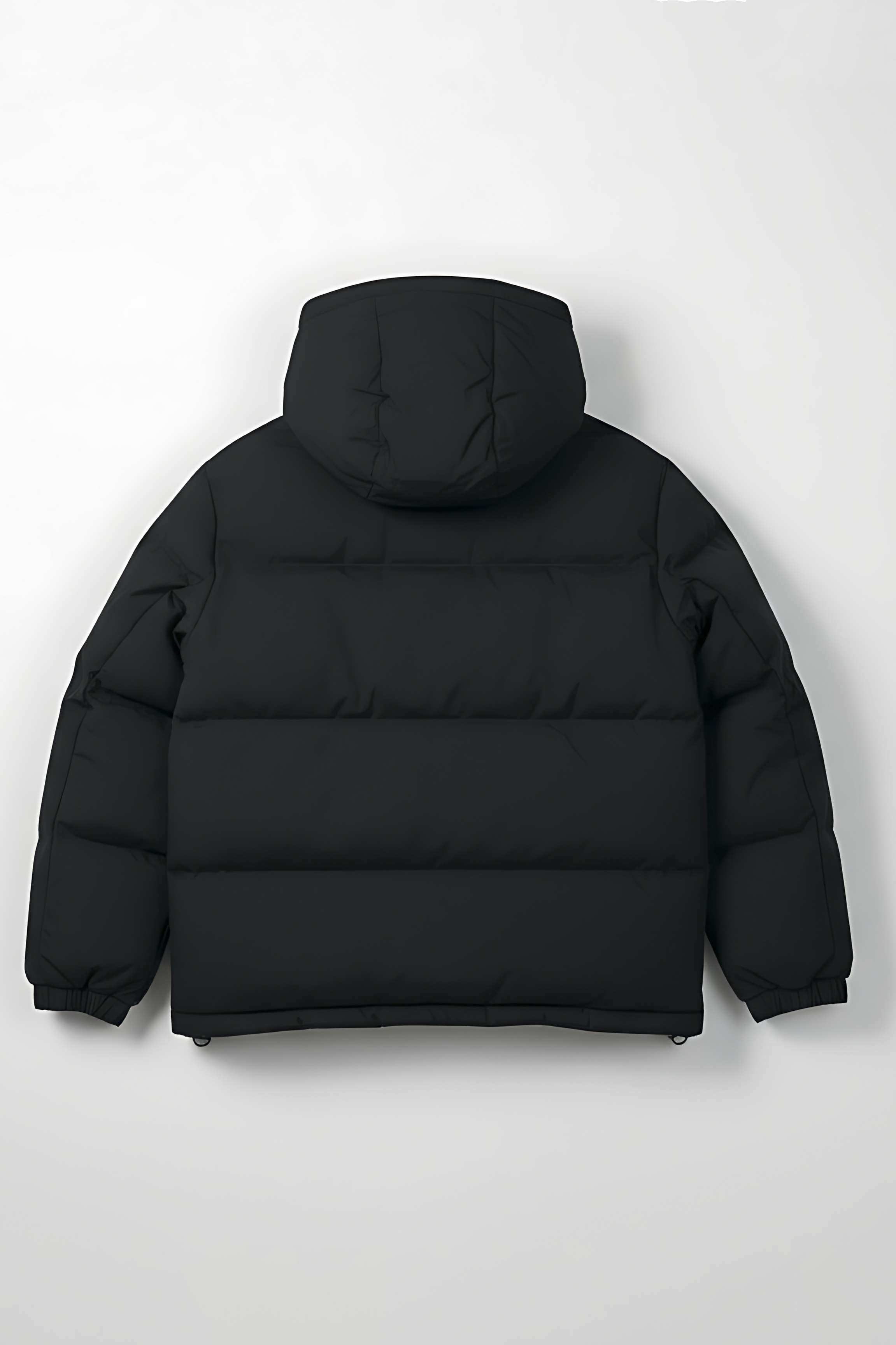 Insulated Hooded Puffer Jacket - Black