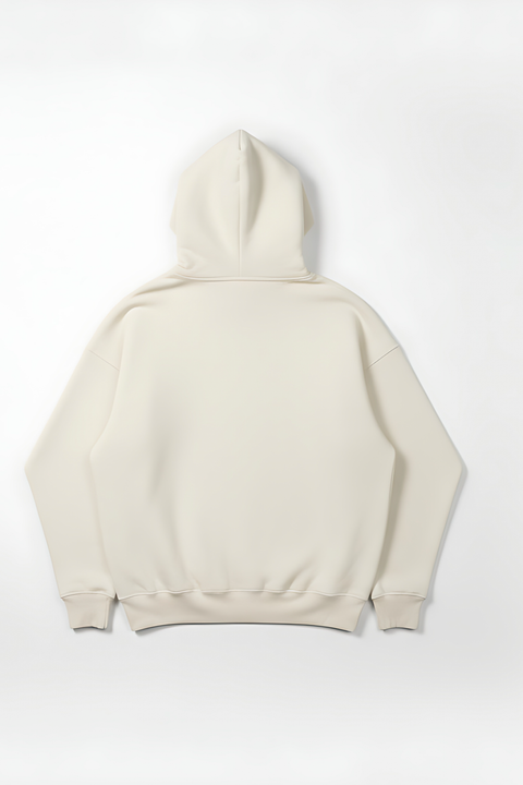 Heavy Fleece Pullover Hoodie – Ivory