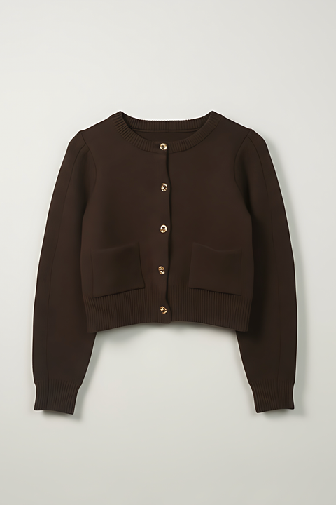 Cocoa Soft Knit Cardigan - Brown