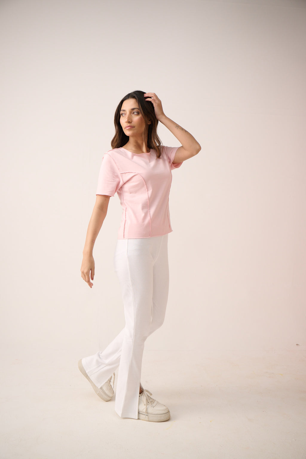 Over lock top - Light Pink