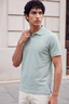 Textured Polo - Ash Green
