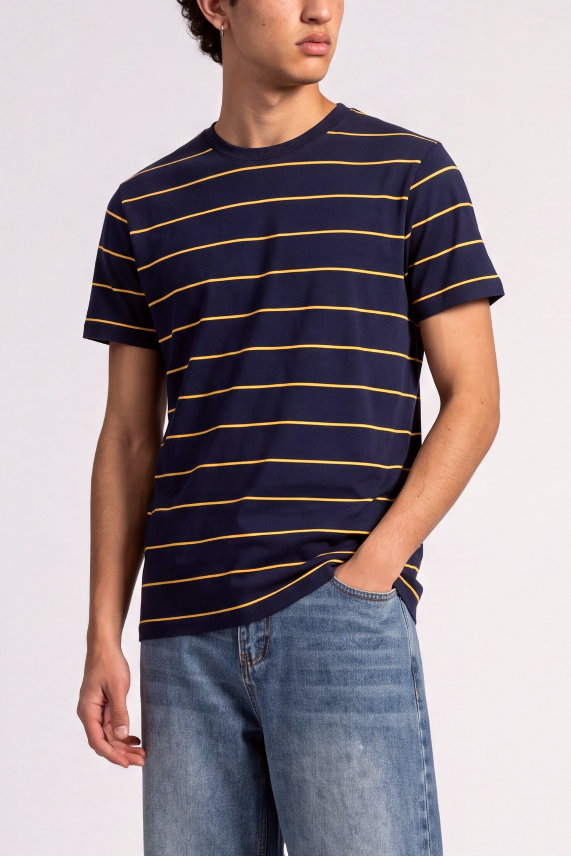 Basic Striped Tee - Men Secondary image