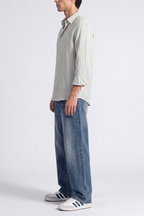 Green And White Stripe - Men