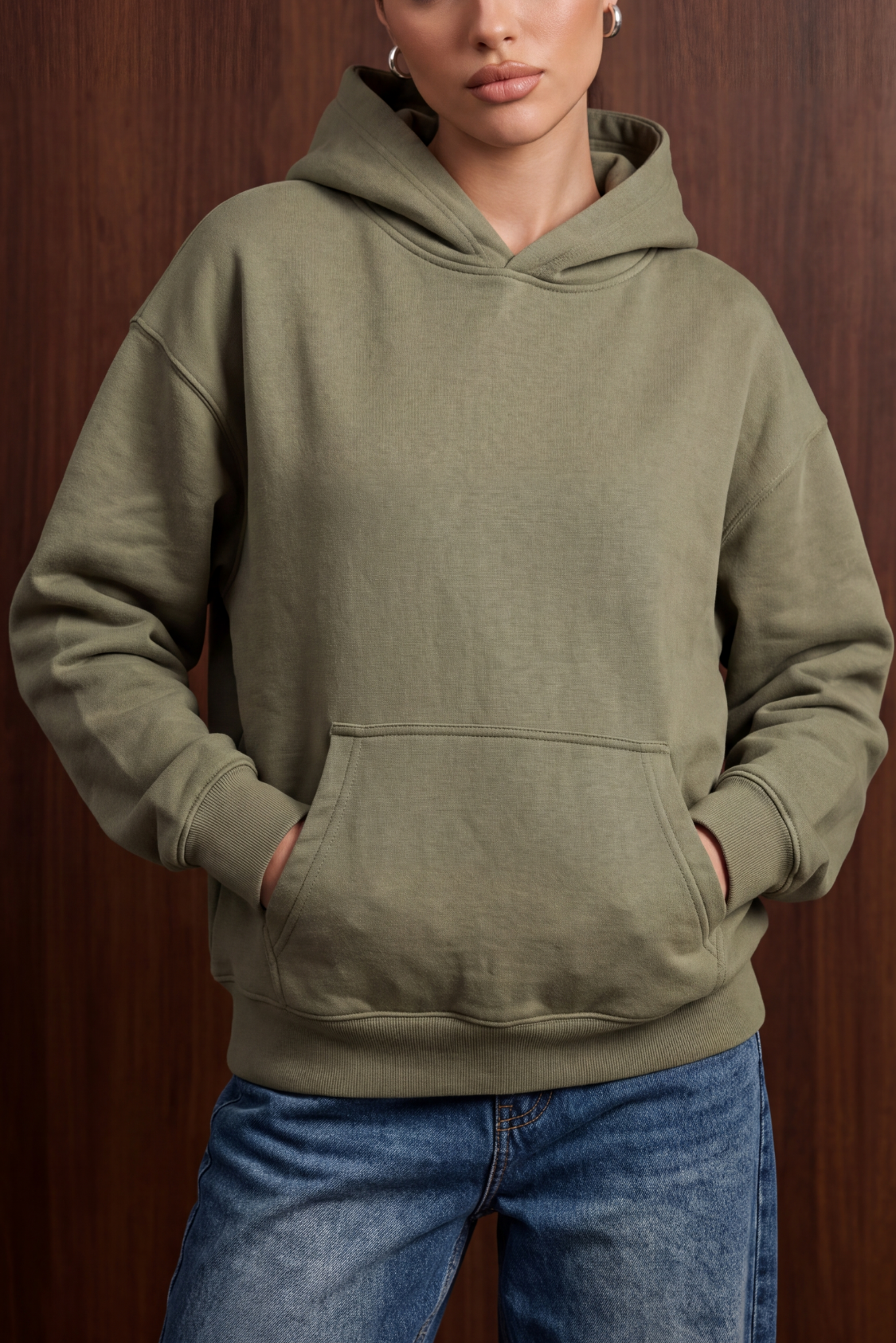 Women Hoodie - Earthy Sage