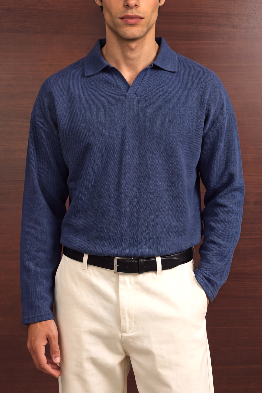 Classic Knit Polo - French Navy