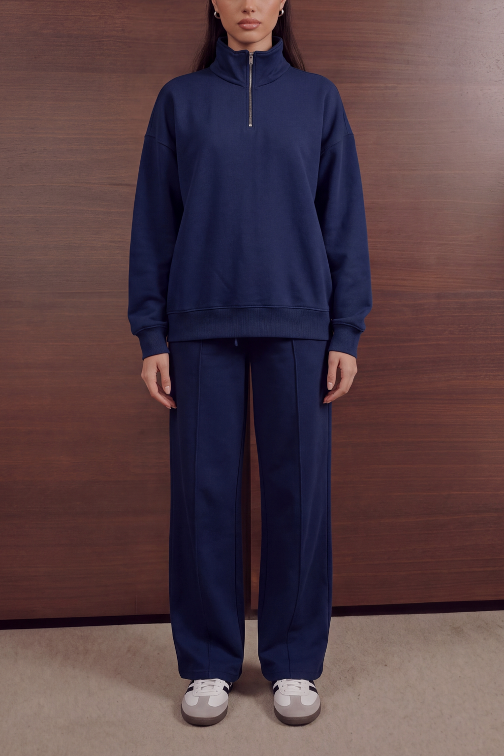 Quarter Zip Set – French Navy
