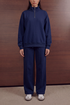 Quarter Zip Set – French Navy