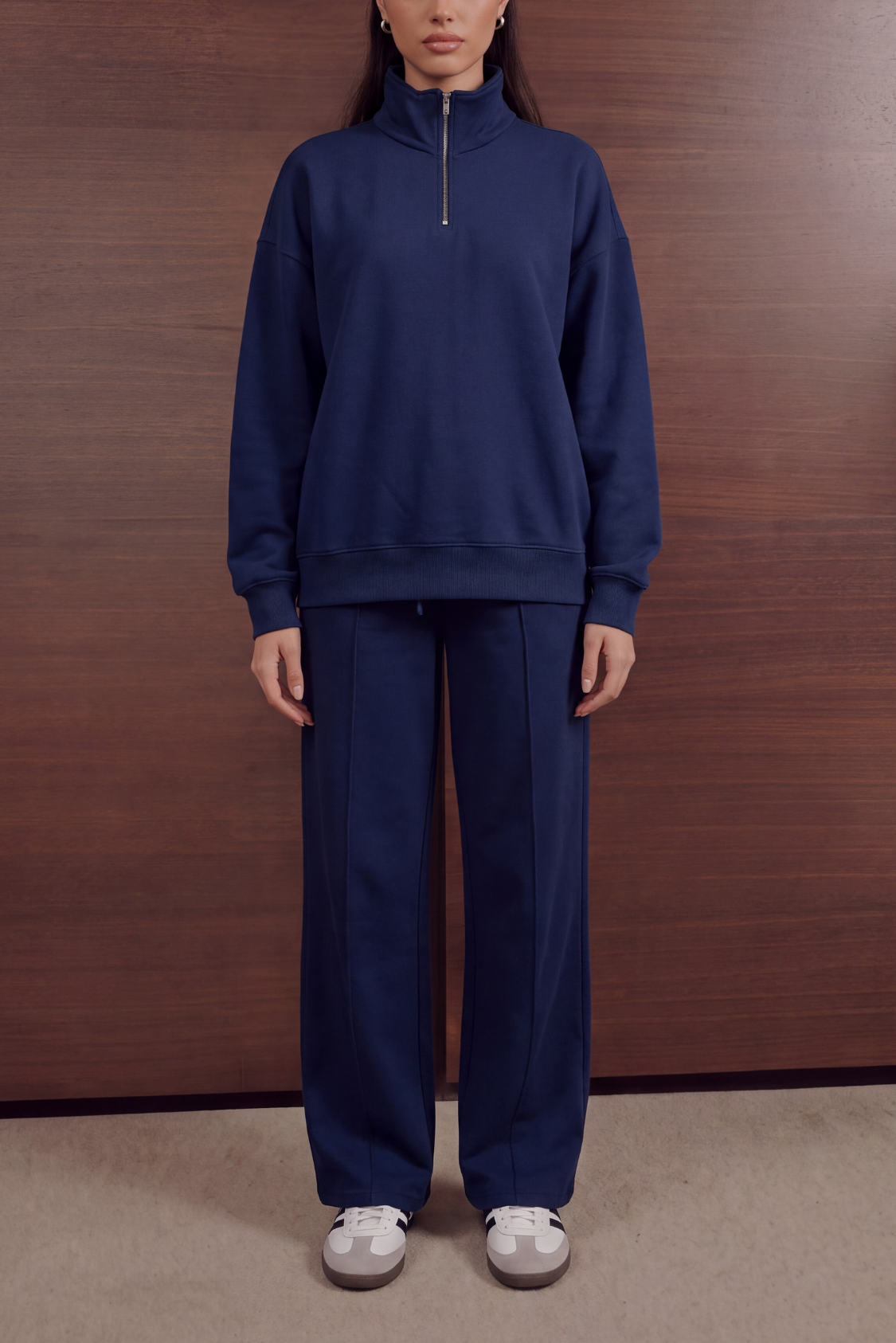 Quarter Zip Set – French Navy