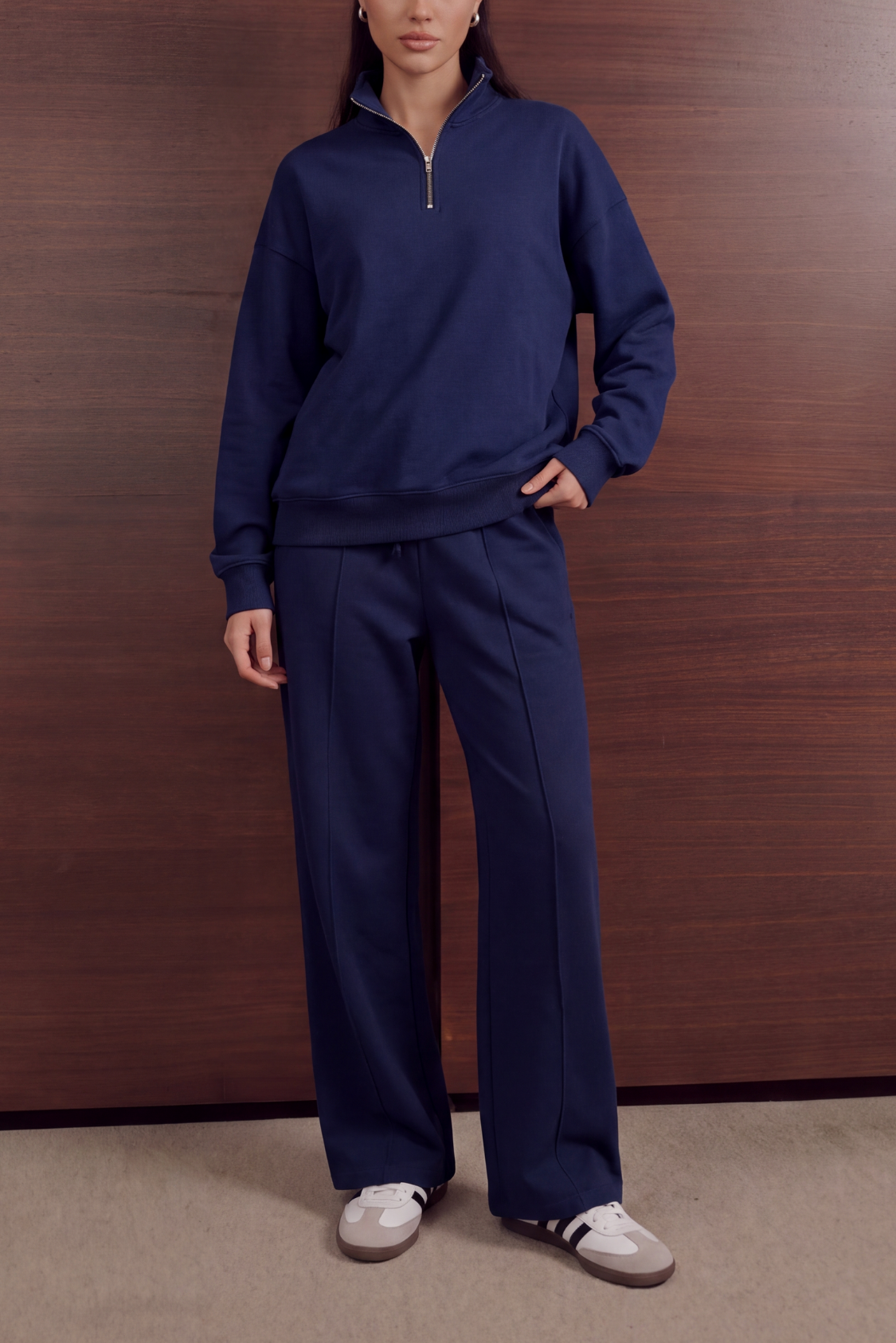 Quarter Zip Set – French Navy Main image