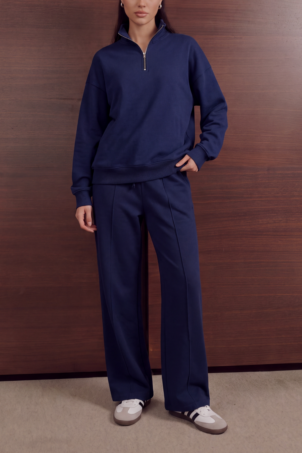 Quarter Zip Set – French Navy