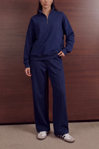 Quarter Zip Set – French Navy