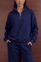 Quarter Zip Set – French Navy