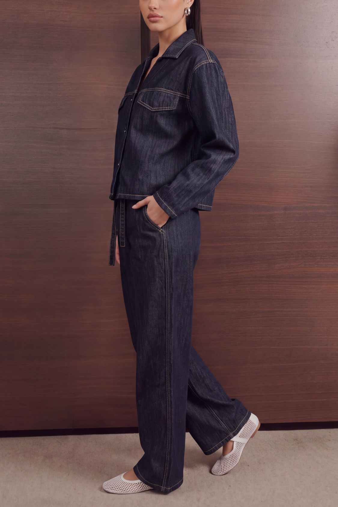 Modern Denim Set - Dark Blue