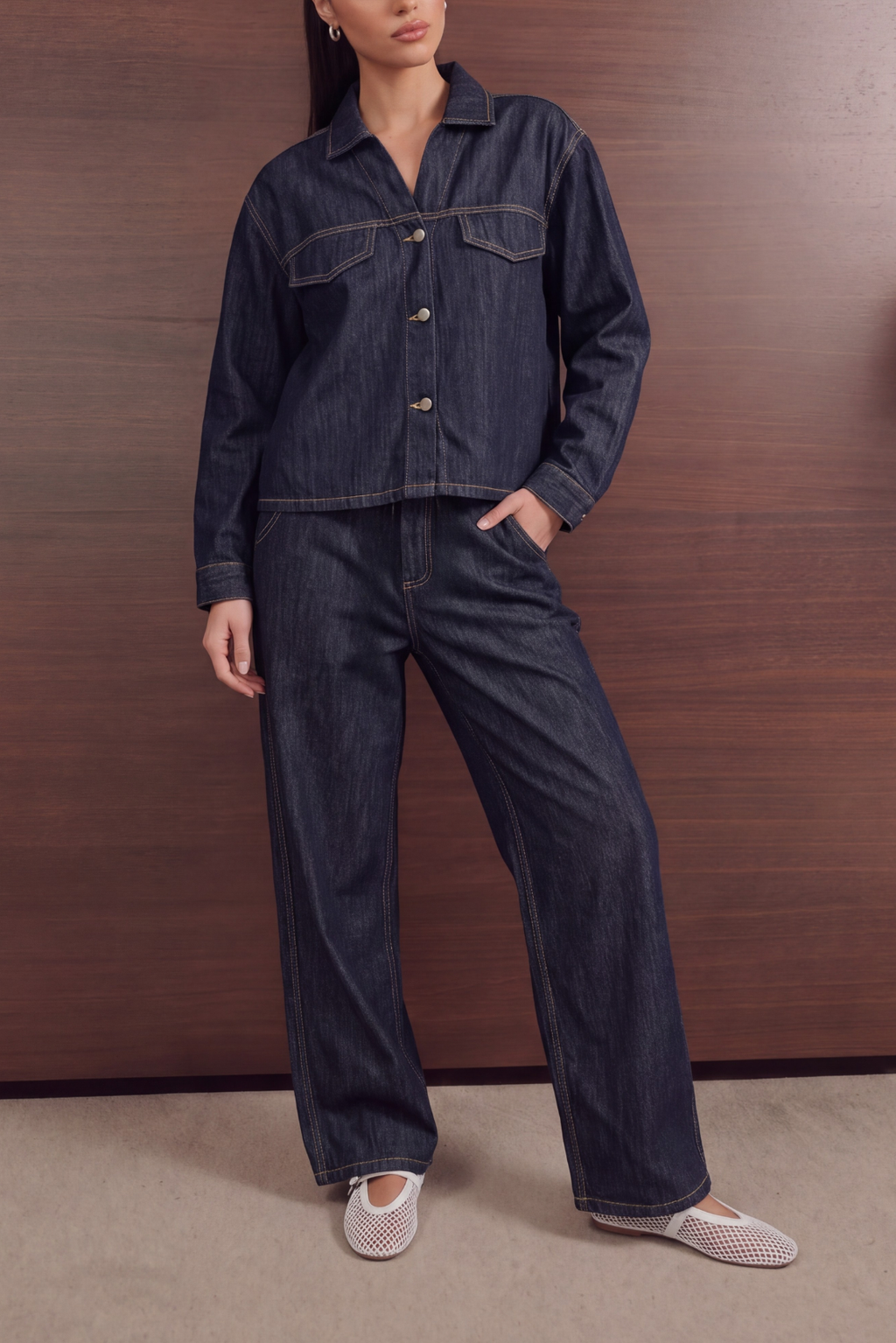 Modern Denim Set - Dark Blue
