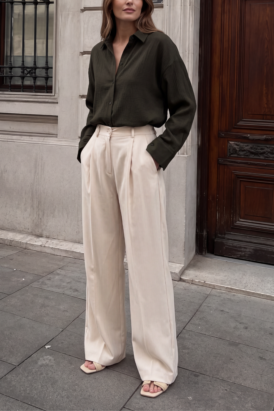 Boss Lady Pants - Cream Main image