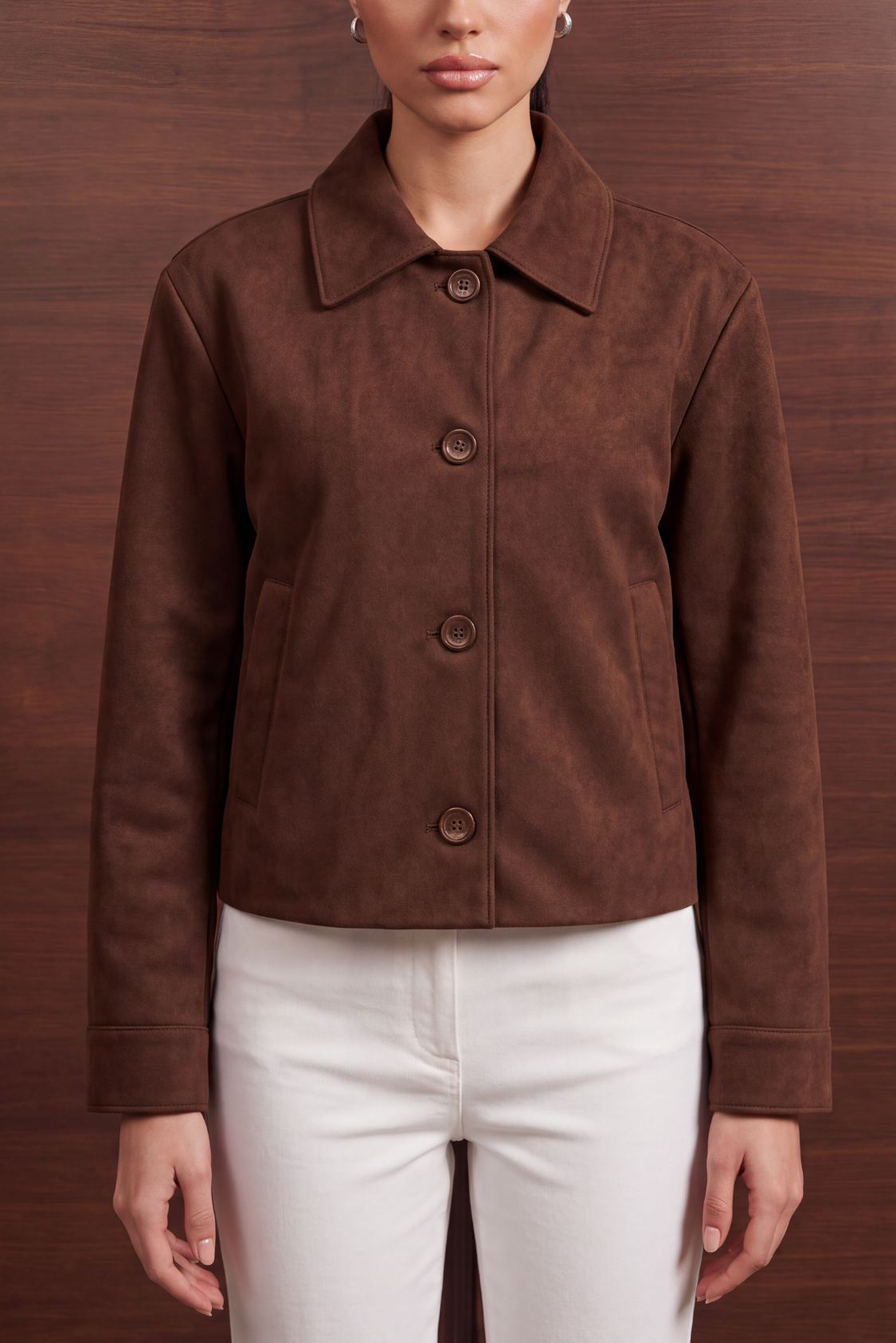 Women’s Heritage Suede Jacket – Brown