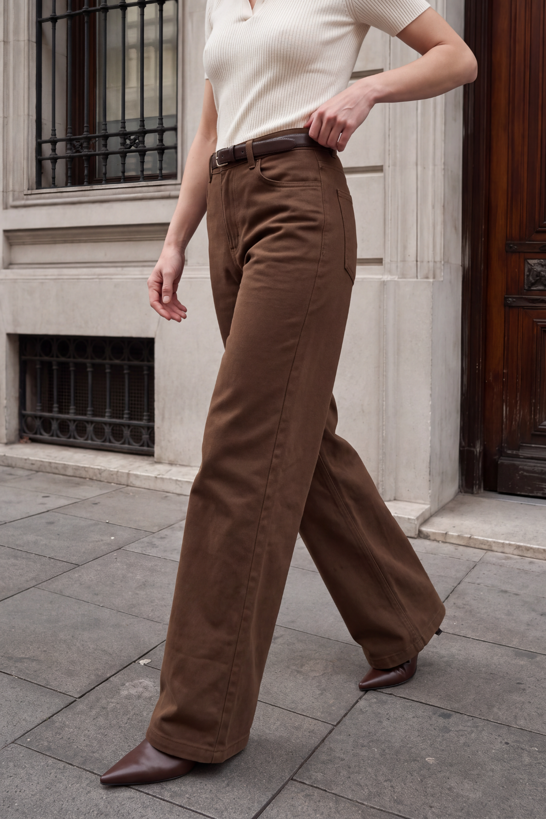 Twill Pants - Brown Secondary image