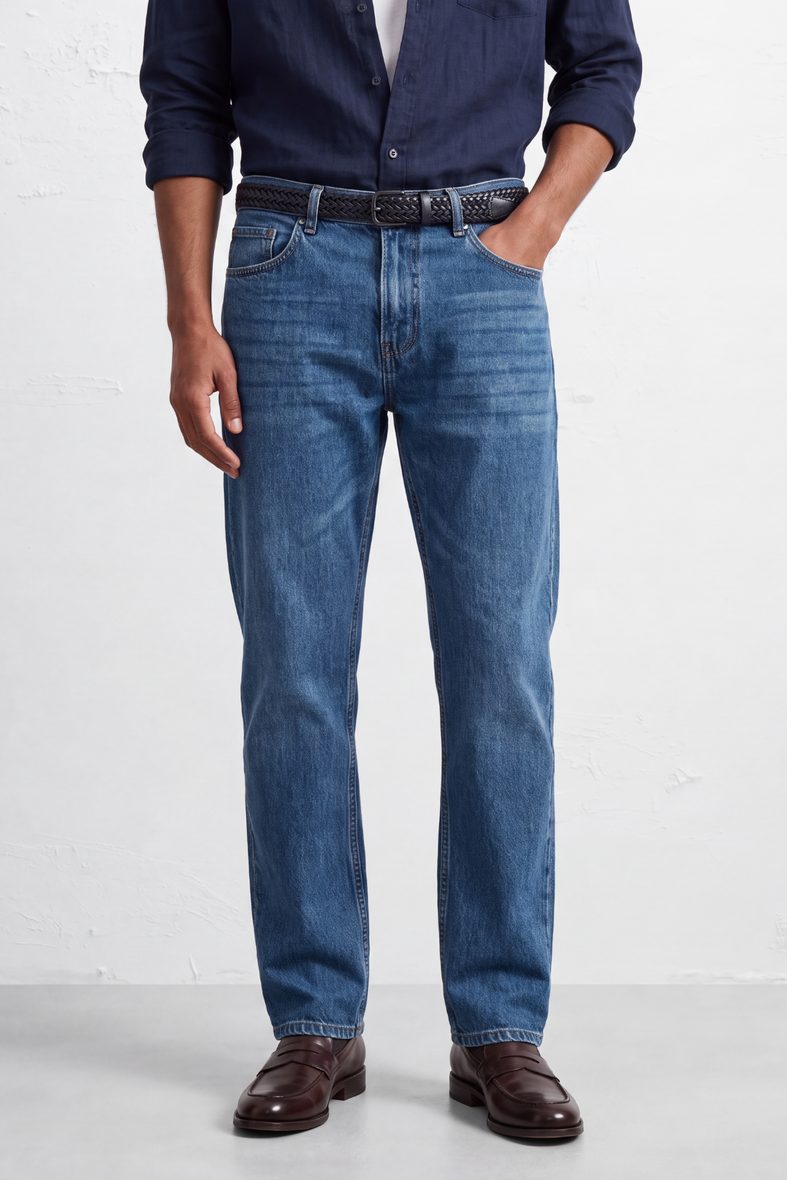 Straight Fit Jeans – Blue Main image