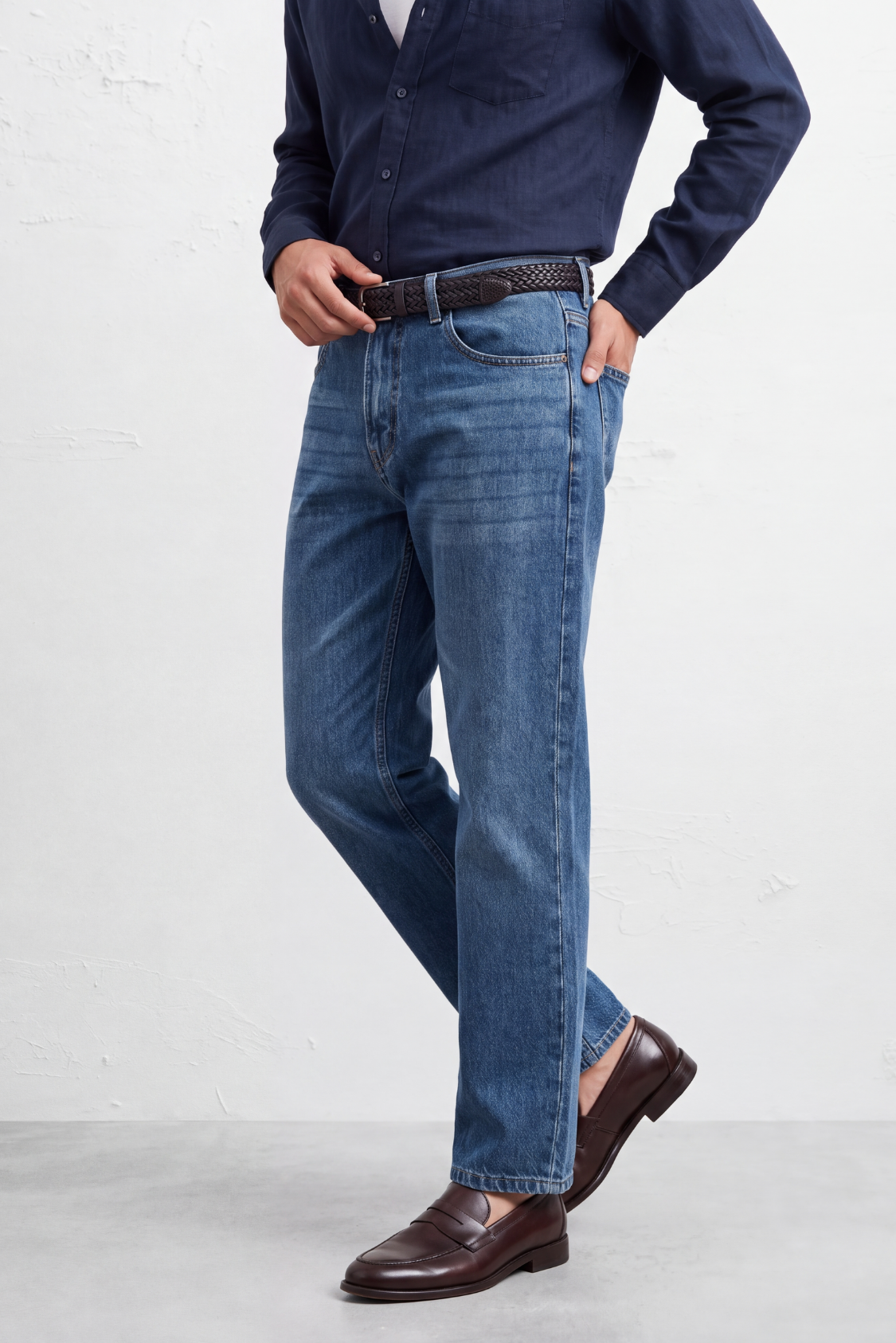 Straight Fit Jeans – Blue
