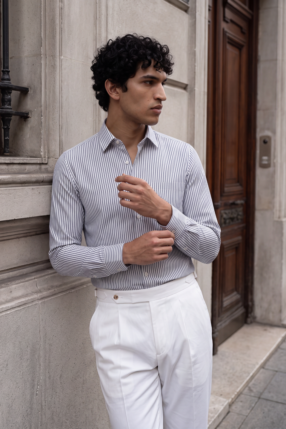 Striped Button Down - Blue & White Main image