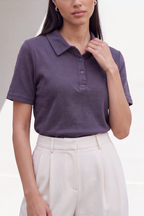 Pique baby Polo - Muave