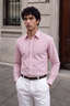 Striped Button Down - Red & White