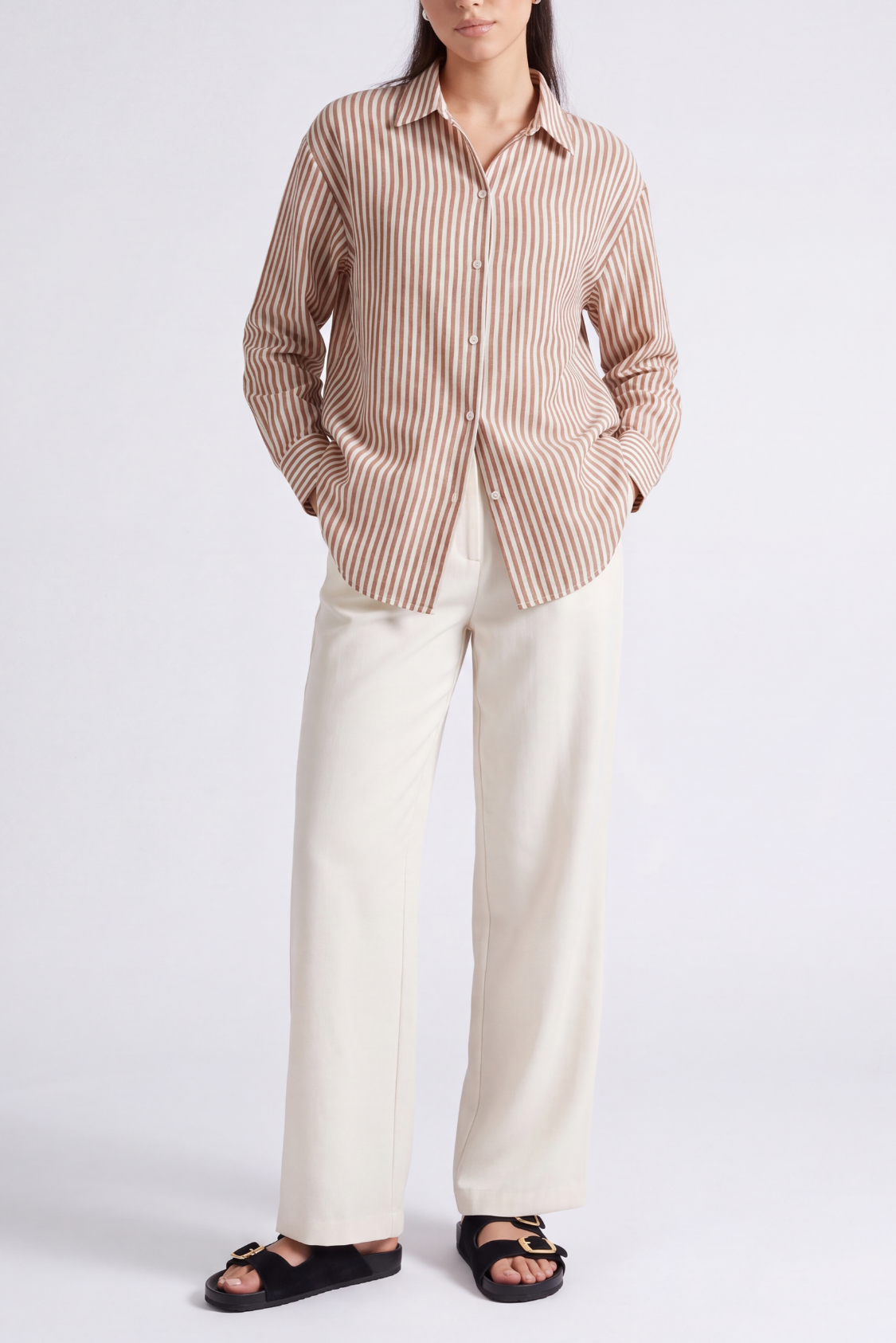 Stripe Red and white Shirt - Women