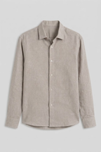 Light Grey Linen Shirt - Men