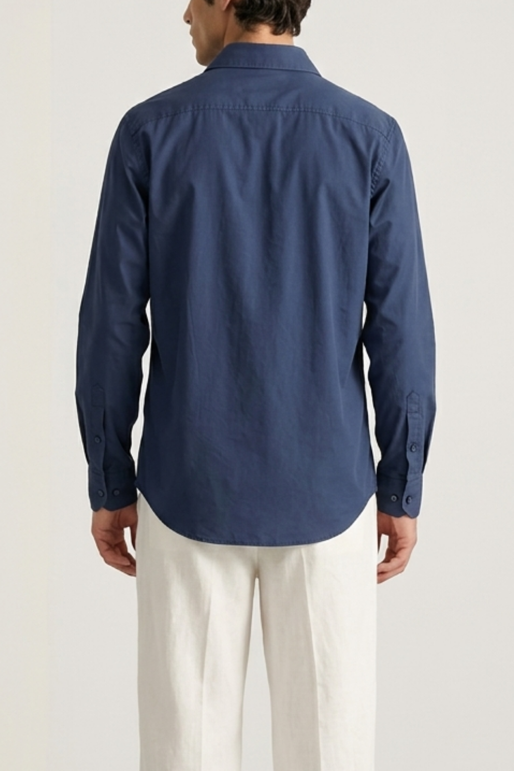 Blue Cotton Shirt - Men